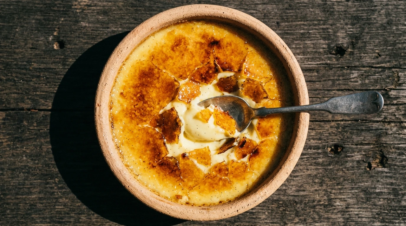 Crème catalane à la croûte de sucre caramélisée